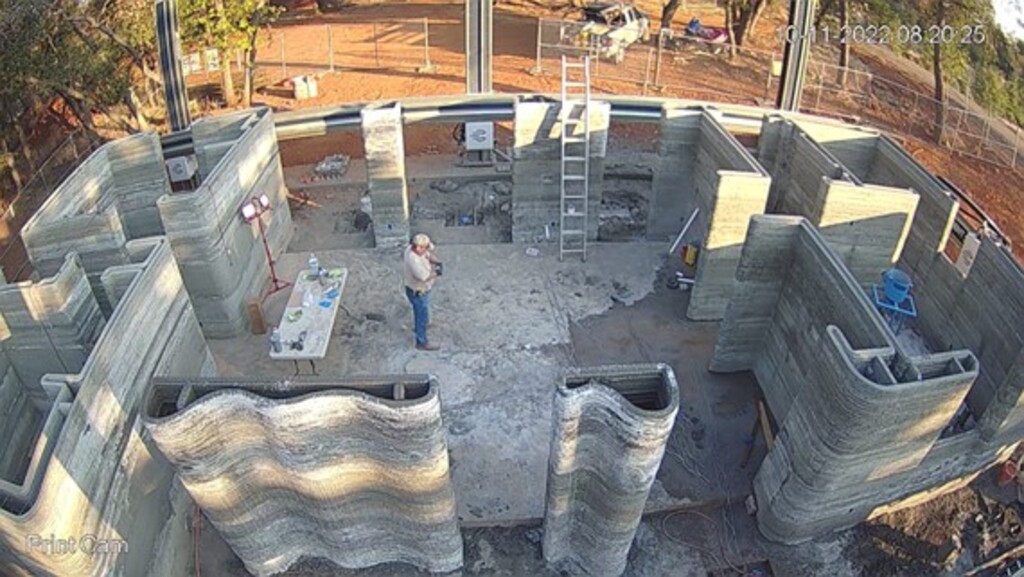 Monarch Vejhus End FIRST ON SITE 3D PRINTED HOUSE IN CALIFORNIA MADE WITH REAL CONCRETE